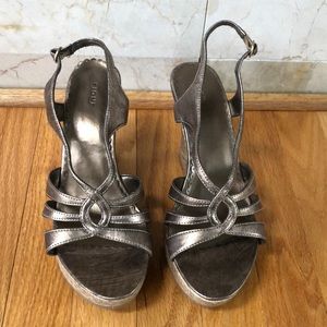 Wedge Gold Colored Sandals